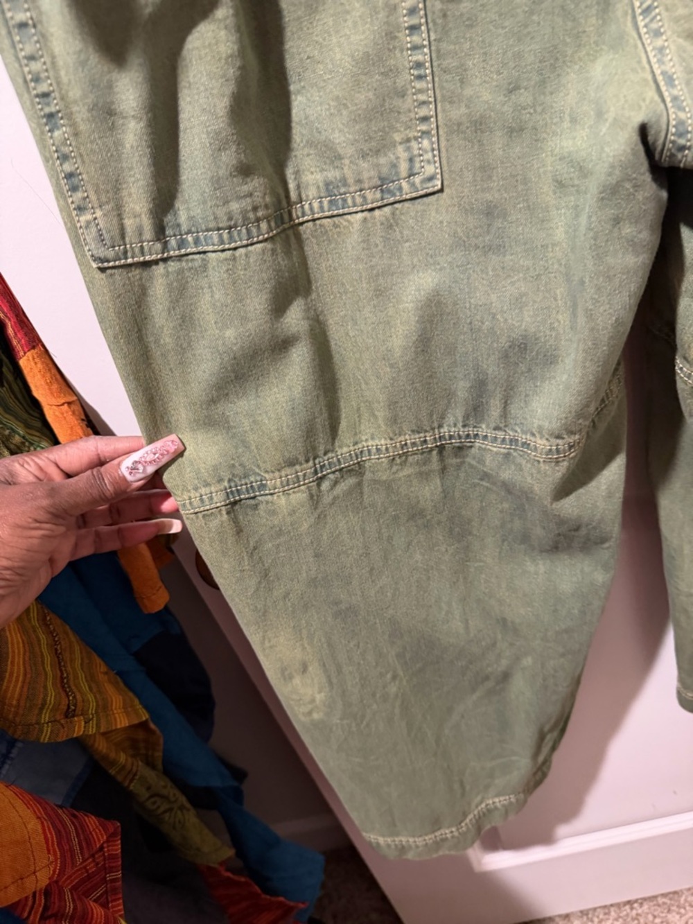 We The Free EverGreen Margarita Jumpsuit Size XS 🔥 look at the acid wash color - Picture 7 of 8
